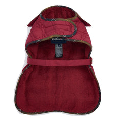 Barbour Dog Bone Quilted Dog Coat Cranberry - Parasol Store