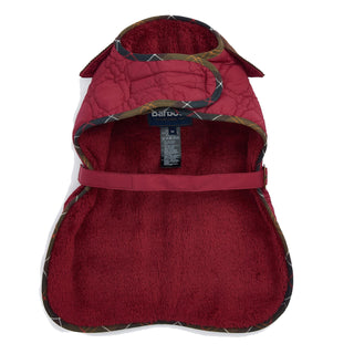 Barbour Dog Bone Quilted Dog Coat Cranberry - Parasol Store