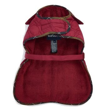 Barbour Dog Bone Quilted Dog Coat Cranberry - Parasol Store
