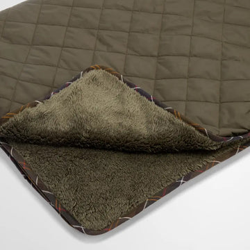 Barbour Dog Quilt & Fleece Blanket Olive