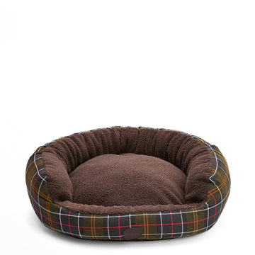 Barbour Dog Snuggle Bed 30" Classic Tartan - Parasol Store