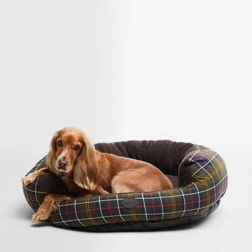 Barbour Dog Snuggle Bed 35" Classic Tartan