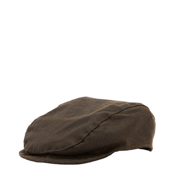 Barbour Dog Wax Flat Cap Olive - Parasol Store