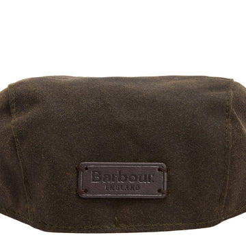 Barbour Dog Wax Flat Cap Olive - Parasol Store