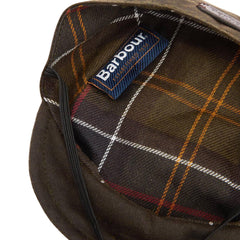 Barbour Dog Wax Flat Cap Olive - Parasol Store