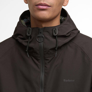 Barbour Domus Waterproof Jacket Black Oak - Parasol Store