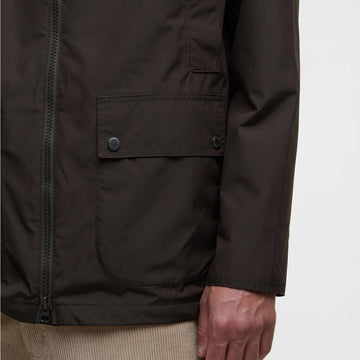 Barbour Domus Waterproof Jacket Black Oak - Parasol Store