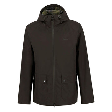 Barbour Domus Waterproof Jacket Black Oak - Parasol Store
