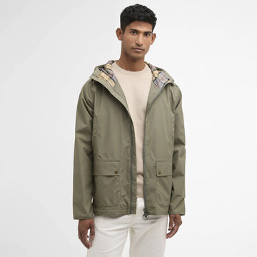 Barbour Domus Waterproof Jacket Dusty Olive - Parasol Store