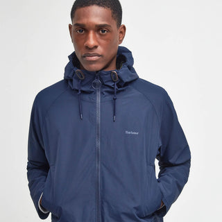 Barbour Domus Waterproof Jacket Navy/Classic - Parasol Store