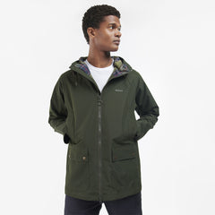 Barbour Domus Waterproof Jacket Sage/Classic - Parasol Store