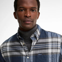 Barbour Dovedale Tailored Checked Shirt Grey Marl