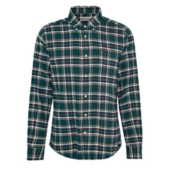 Barbour Drumhill Tailored Checked Shirt Evergreen - Parasol Store