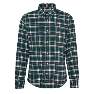 Barbour Drumhill Tailored Checked Shirt Evergreen - Parasol Store