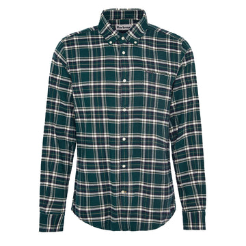 Barbour Drumhill Tailored Checked Shirt Evergreen - Parasol Store
