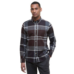 Barbour Dunoon Tailored L/S Shirt Midnight Oak Tartan - Parasol Store