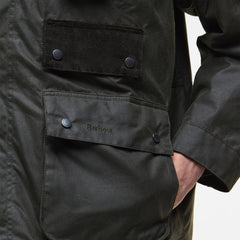 Barbour Editor Waxed Jacket Archive Olive - Parasol Store
