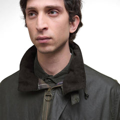 Barbour Editor Waxed Jacket Archive Olive - Parasol Store