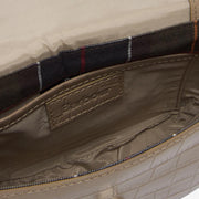 Barbour Eilein Leather Saddle Bag Honey - Parasol Store
