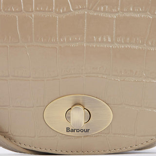 Barbour Eilein Leather Saddle Bag Honey - Parasol Store