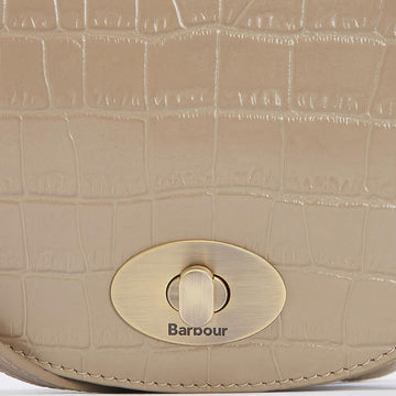 Barbour Eilein Leather Saddle Bag Honey - Parasol Store