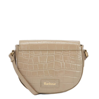 Barbour Eilein Leather Saddle Bag Honey - Parasol Store