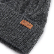 Barbour Elsdon Beanie Hat Grey - Parasol Store