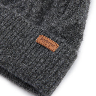 Barbour Elsdon Beanie Hat Grey - Parasol Store