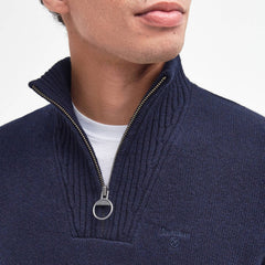 Barbour Essential Half Zip Jumper Navy - Parasol Store