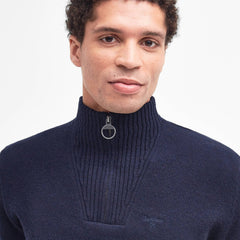 Barbour Essential Half Zip Jumper Navy - Parasol Store