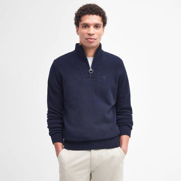 Barbour Essential Half Zip Jumper Navy