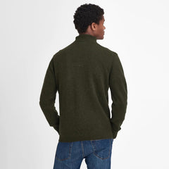 Barbour Essential Half Zip Jumper Seaweed - Parasol Store