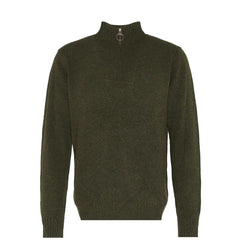 Barbour Essential Half Zip Jumper Seaweed - Parasol Store