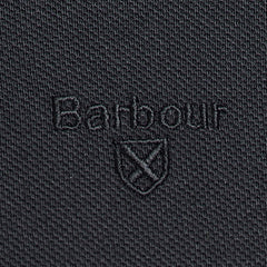 Barbour Essential L/S Polo Shirt Black - Parasol Store