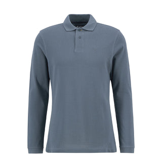 Barbour Essential L/S Polo Shirt Bluestone - Parasol Store