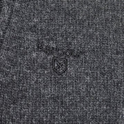 Barbour Essential Lambswool Half Zip Knitted Jumper Charcoal - Parasol Store