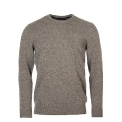 Barbour Essential Tisbury Crew Neck Jumper Fog - Parasol Store