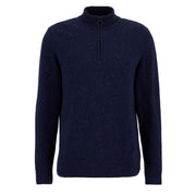 Barbour Essential Tisbury Half Zip Knitted Jumper Navy - Parasol Store