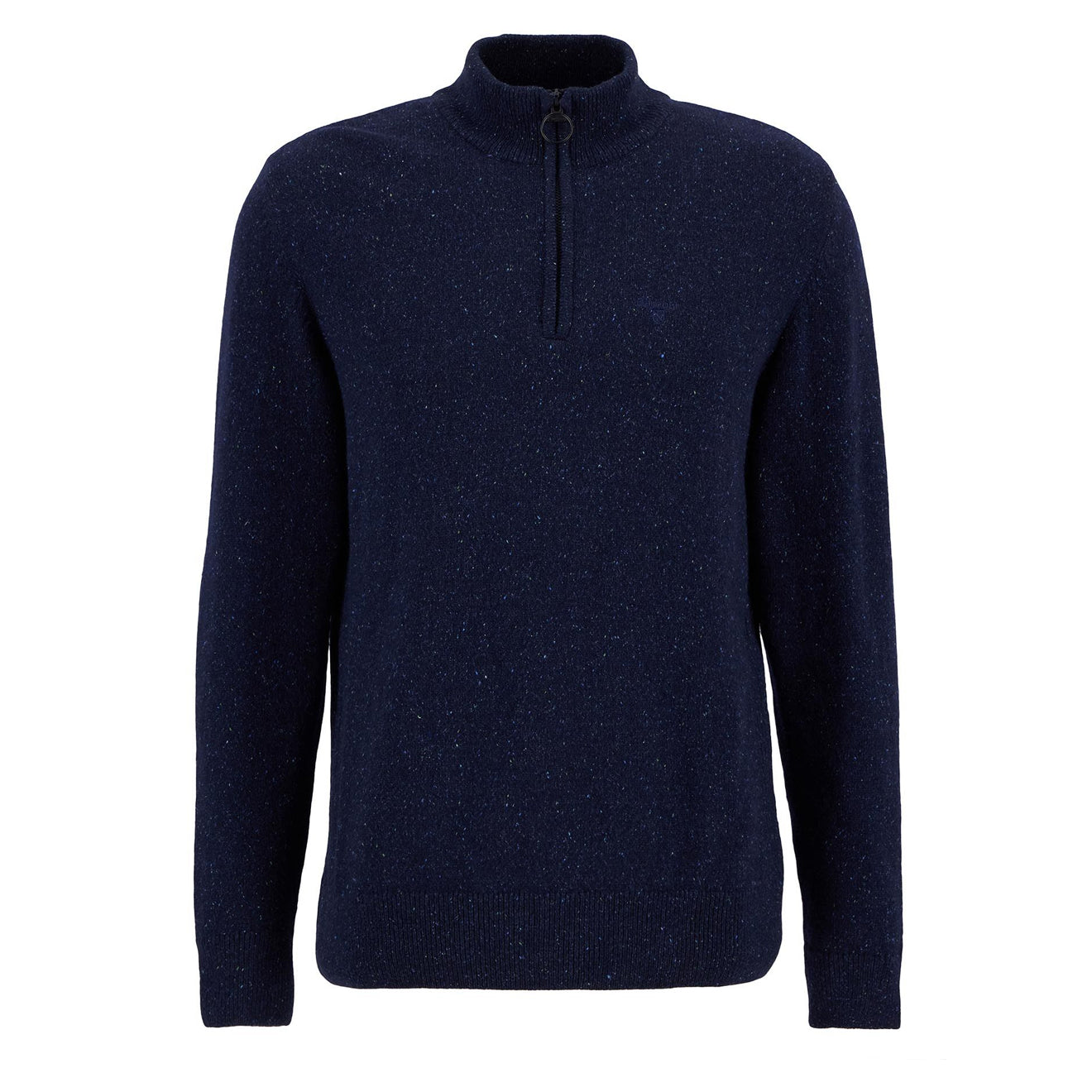 Barbour Essential Tisbury Half Zip Knitted Jumper Navy - Parasol Store