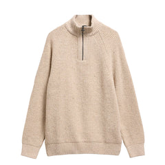 Barbour Essentials Fleck Half Zip Pearl