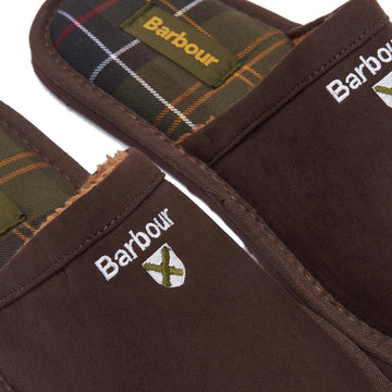 Barbour Everitt Mule Slipper Brown - Parasol Store