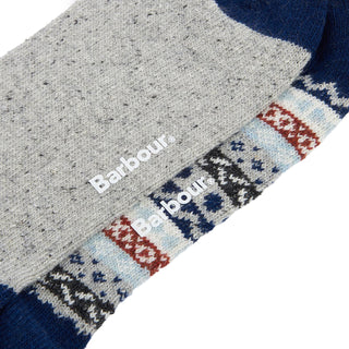 Barbour Fair Isle Sock 2 Pack Blue Granite Mix - Parasol Store