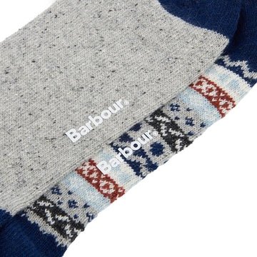 Barbour Fair Isle Sock 2 Pack Blue Granite Mix - Parasol Store