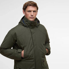 Barbour Farlam Waterproof Jacket Olive - Parasol Store