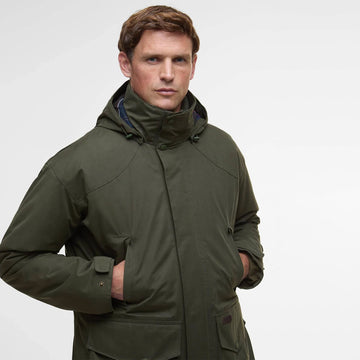 Barbour Farlam Waterproof Jacket Olive