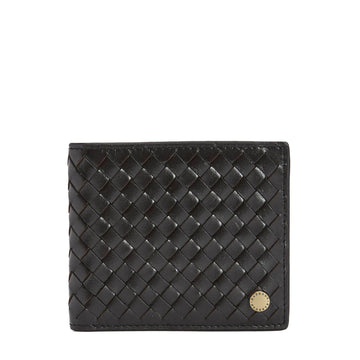 Barbour Farne Woven Leather Wallet Black