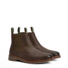 Barbour Farsley Chelsea Boots Choco - Parasol Store