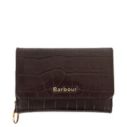 Barbour Faux Croc French Purse Classic Black Cherry Barbour