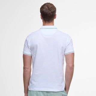 Barbour Ferrybridge Lightweight Polo Shirt White - Parasol Store
