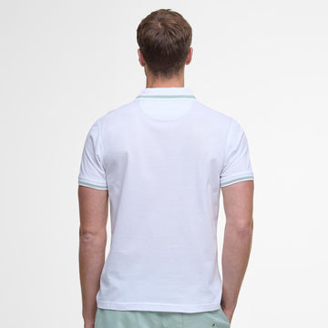 Barbour Ferrybridge Lightweight Polo Shirt White - Parasol Store